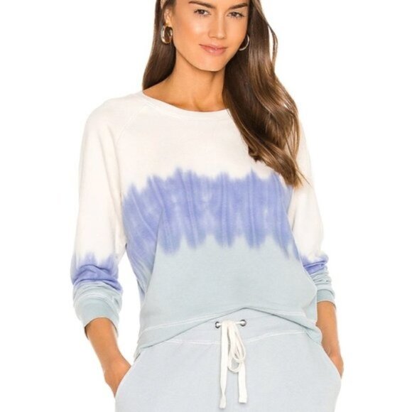 Rails Theo Ocean Tye Dye Pullover Sweatshirt Terrycloth - Picture 1 of 11